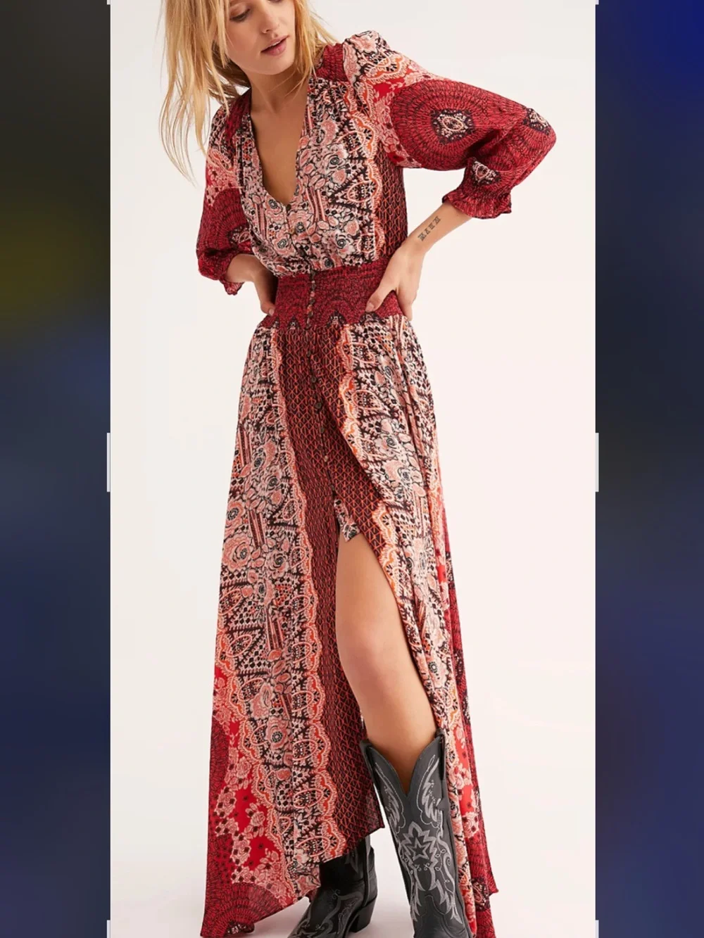 Free People Mexicali Rose Maxi Dress